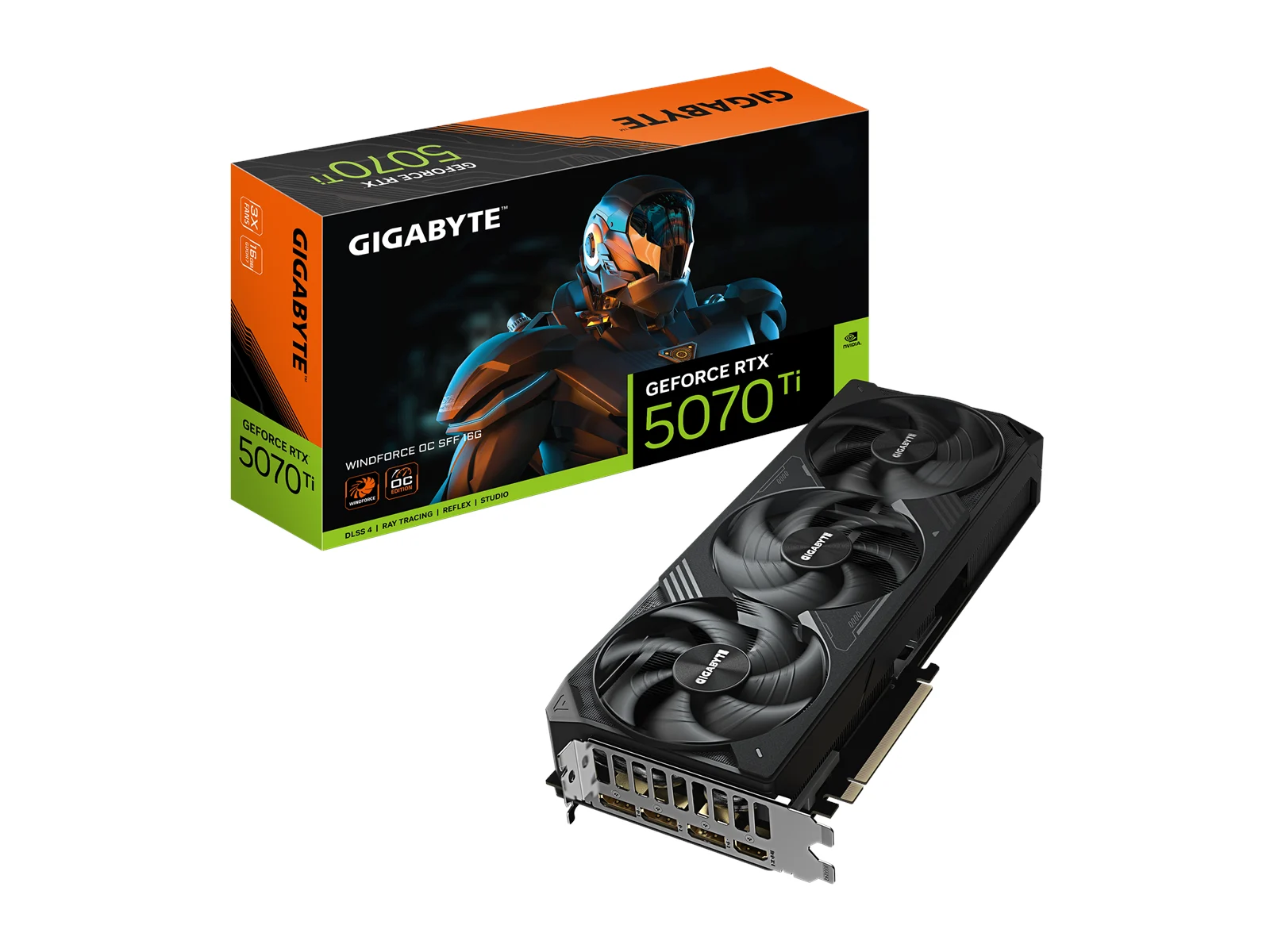 GIGABYTE GeForce RTX 5070 Ti Gaming OC 16G, 16GB GDDR7, HDMI, 3x DP